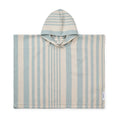 Poncho de praia Roomie Liewood Sea Blue Creme