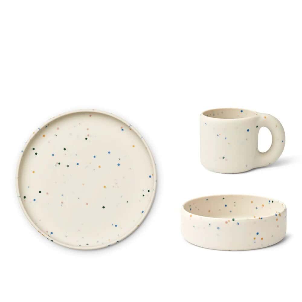 Conjunto de Refeição | Splash dots Sea shell