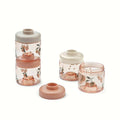 Pack 4 caixas | Dominique Baby Food Tritan | Peach / Sea shell
