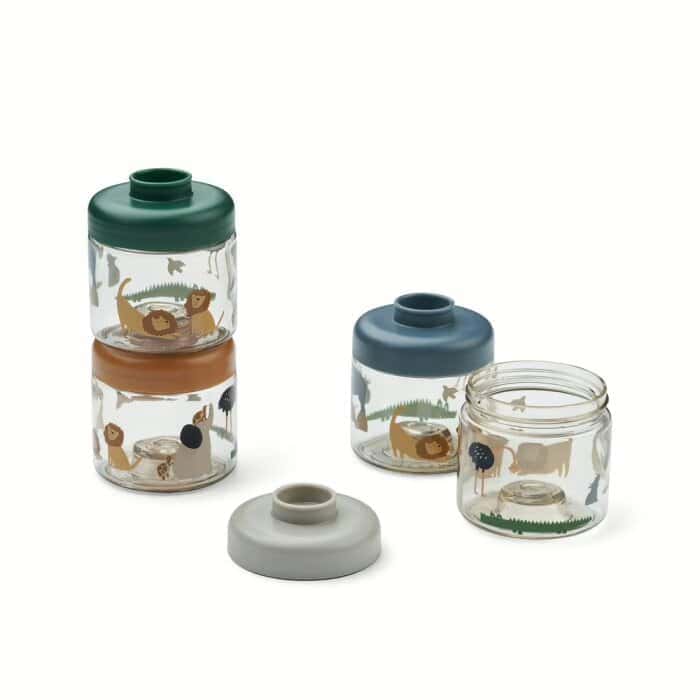 Pack 4 caixas | Dominique Baby Food Tritan | All together / Sandy