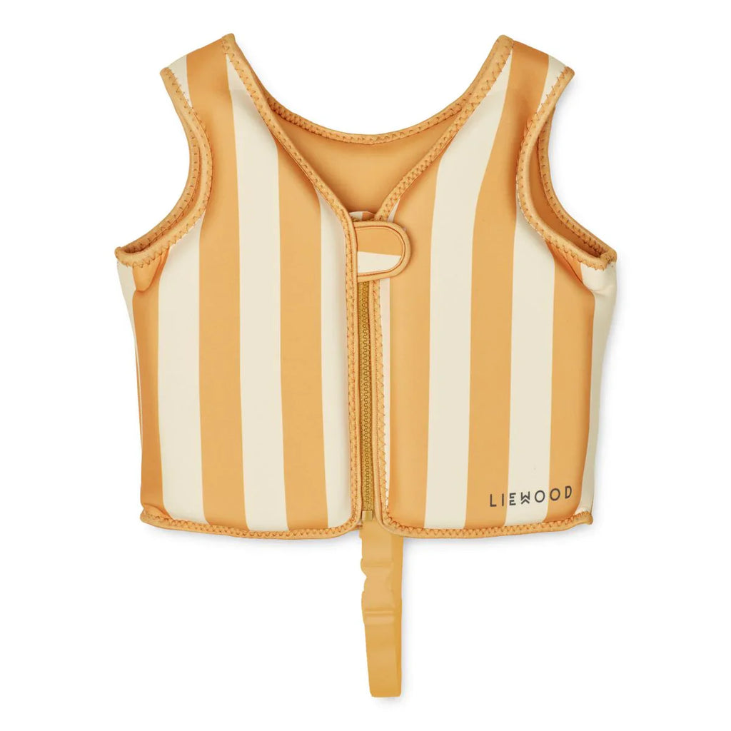 Colete Flutuador de Aprendizagem | Stripe Creme de la creme Yellow mellow