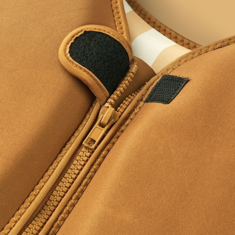Colete Flutuador de Aprendizagem | Stripe Creme de la creme Yellow mellow