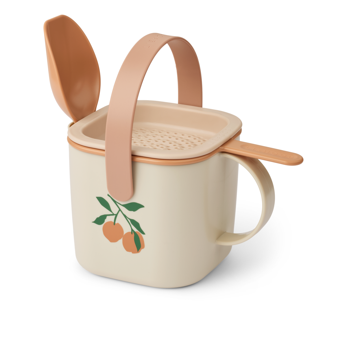 Conjunto Balde de Areia | 5 Peças | Peach / Sea shell