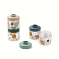 Pack 4 caixas | Dominique Baby Food Tritan | Universe / Classic navy