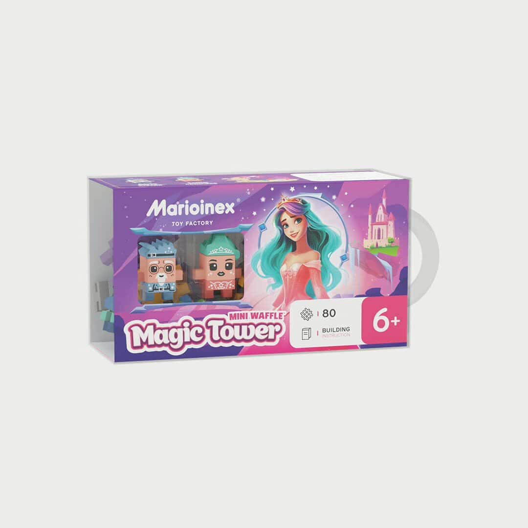 Mini WAFFLE | Princesa | Torre Magica | 80 pcs