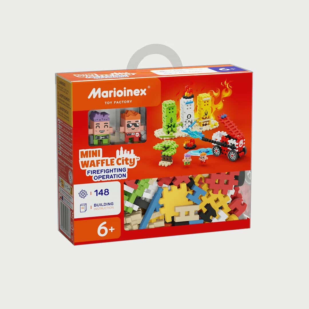 Mini WAFFLE City | Operacao Bombeiros | 148 pcs