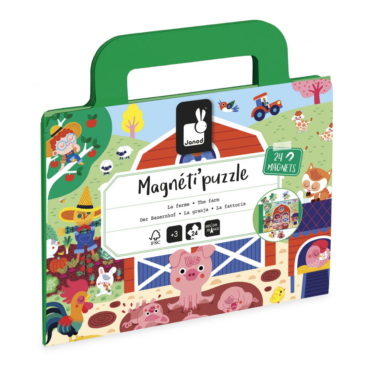 Magneti'Puzzles Quinta 24 peças Janod