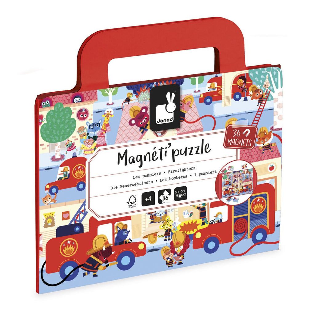 Magneti'Puzzles Bombeiros 36 peças Janod