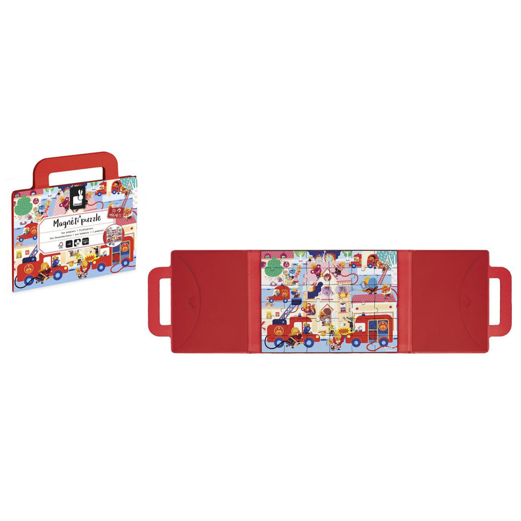 Magneti'Puzzles Bombeiros 36 peças Janod