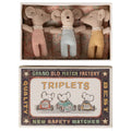 Triplets Baby mice in matchbox | Maileg | Checker