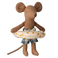 Beach mouse with float | Maileg | Little brother | Yellow dots