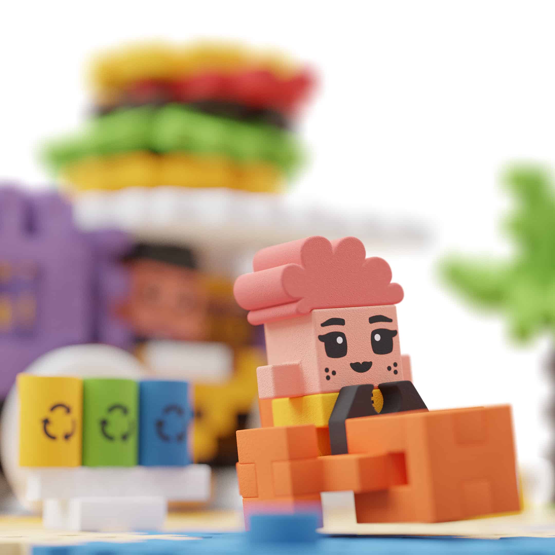 Mini WAFFLE City | Relote Bar | 148 pcs