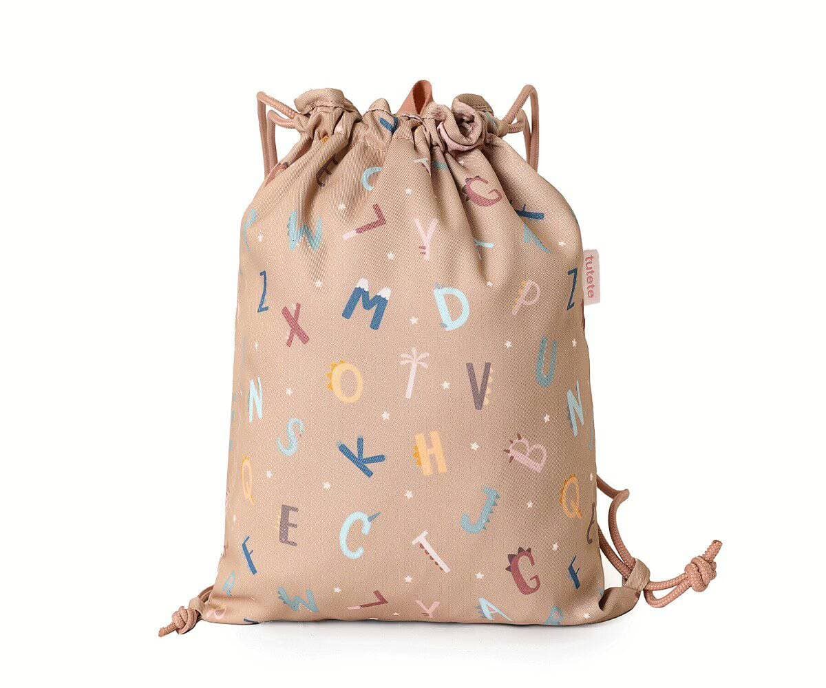 Mochila Saco Tecido | Funny Letters