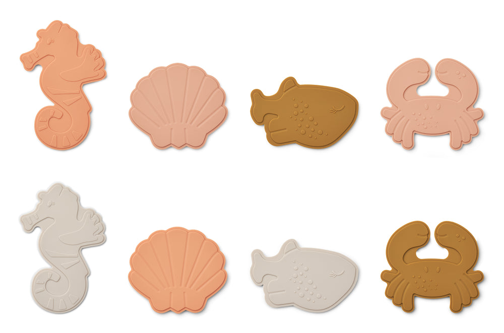 Mini Bath Math | Pack 8 | Paola | Sea creature / Rose multi mix