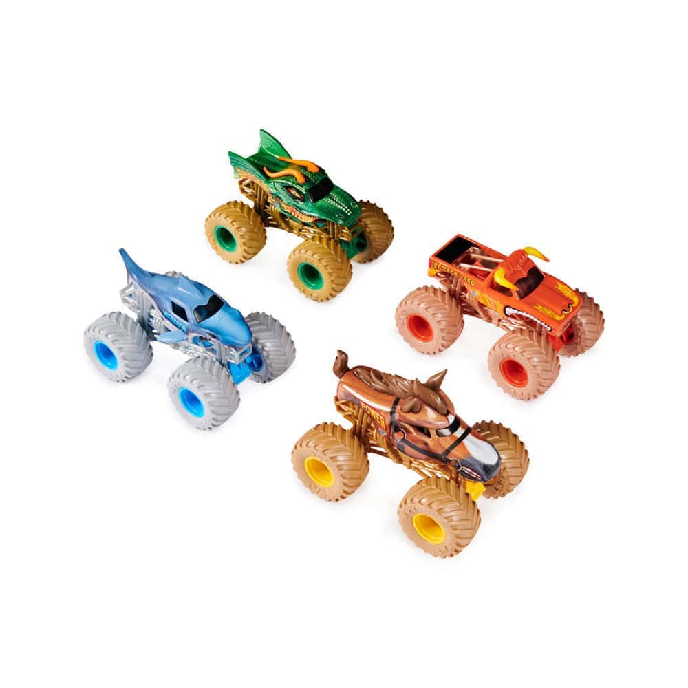Monster Jam | Pack 4 | Die Cast | 1:64