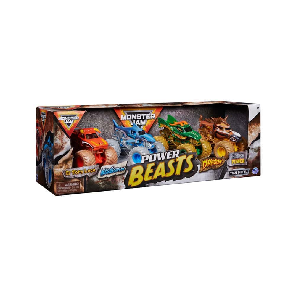 Monster Jam | Pack 4 | Die Cast | 1:64