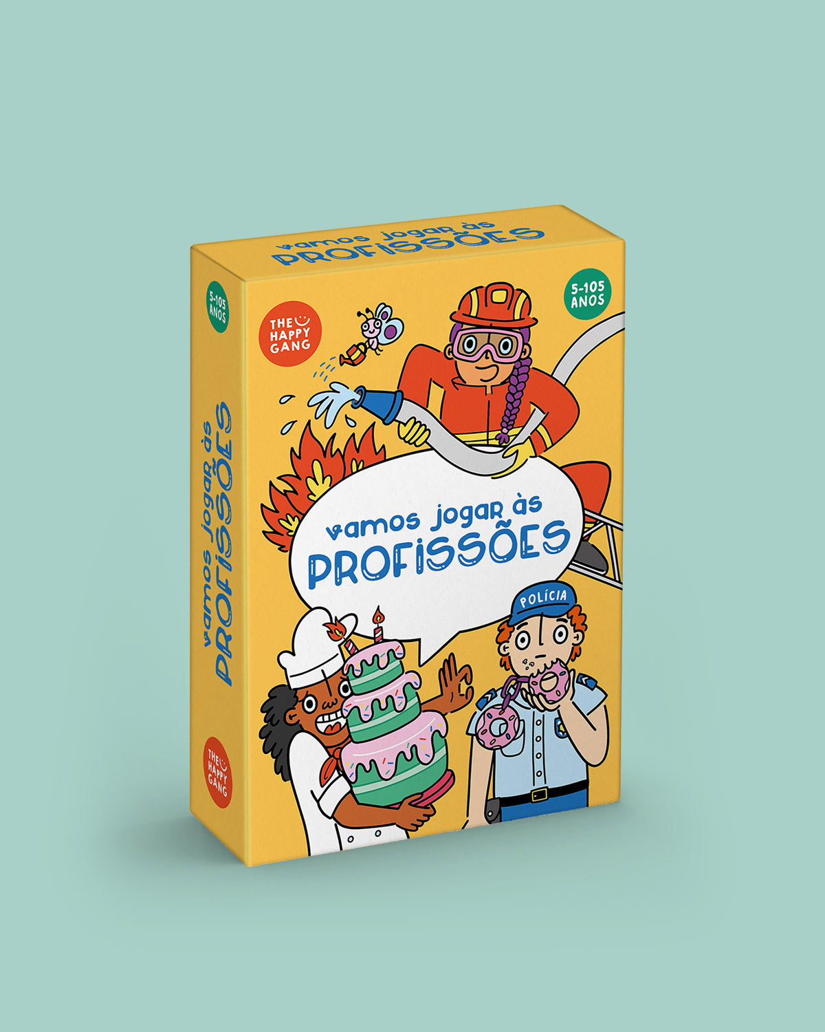Brain Away - Vamos Jogar às PROFISSÕES - caixa do jogo The Happy Gang