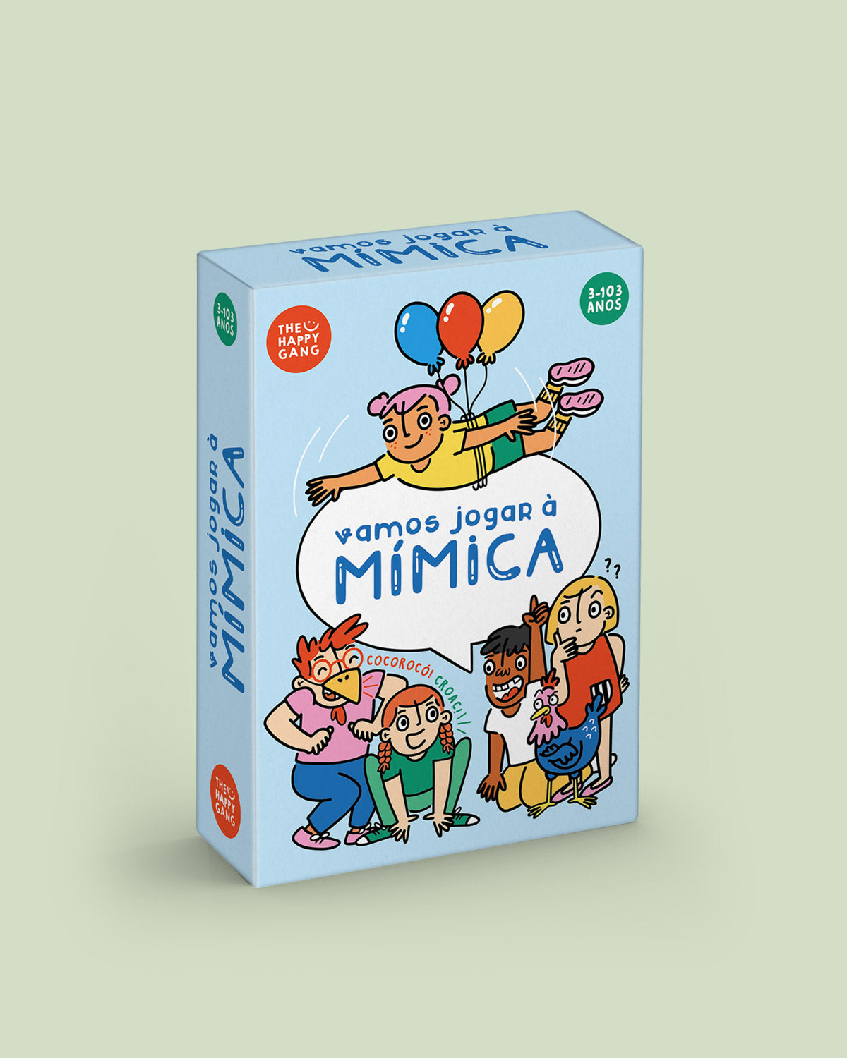 Brain Away - Vamos Jogar à MÍMICA - caixa do jogo The Happy Gang