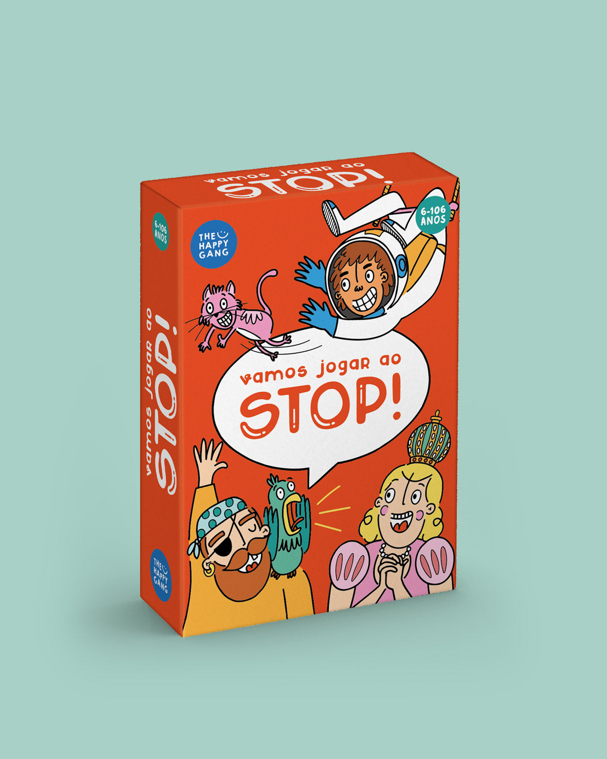 Brain Away - Vamos Jogar ao STOP - caixa do jogo The Happy Gang