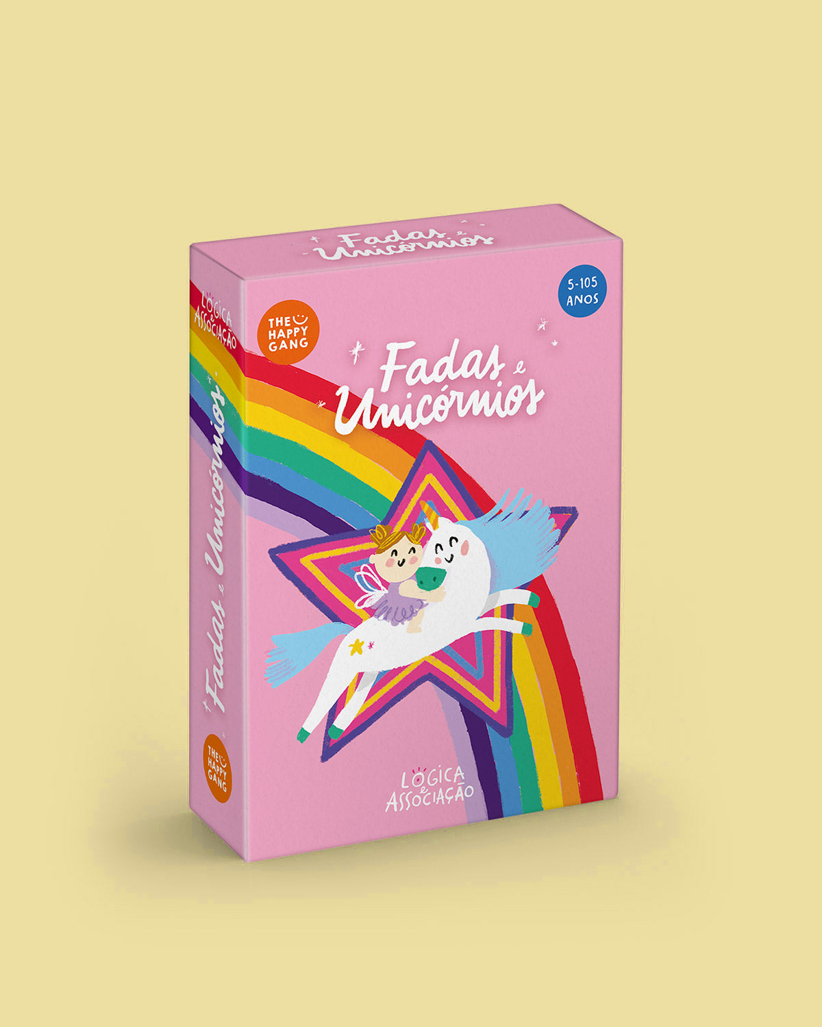 Brain Away - Fadas e Unicórnios - caixa do jogo The Happy Gang
