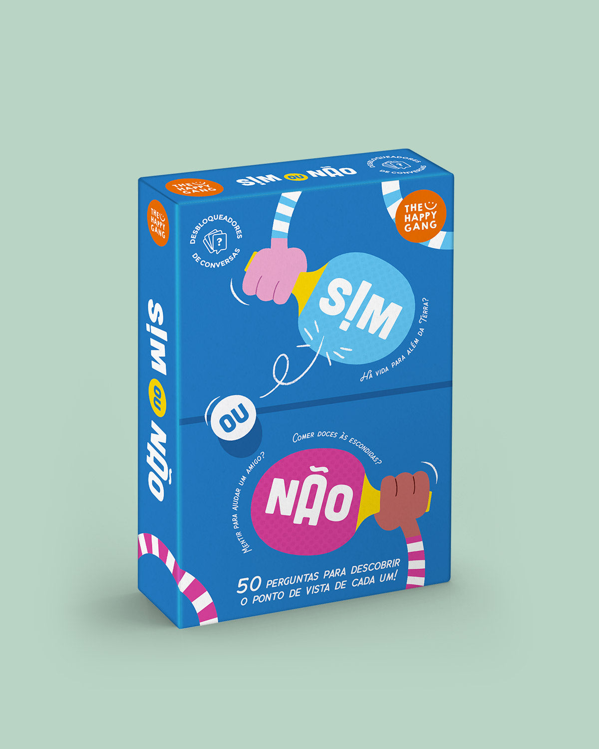 Sim ou Não - caixa do jogo The Happy Gang