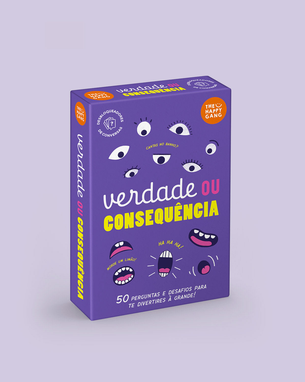 Verdade ou Consequência - caixa do jogo The Happy Gang