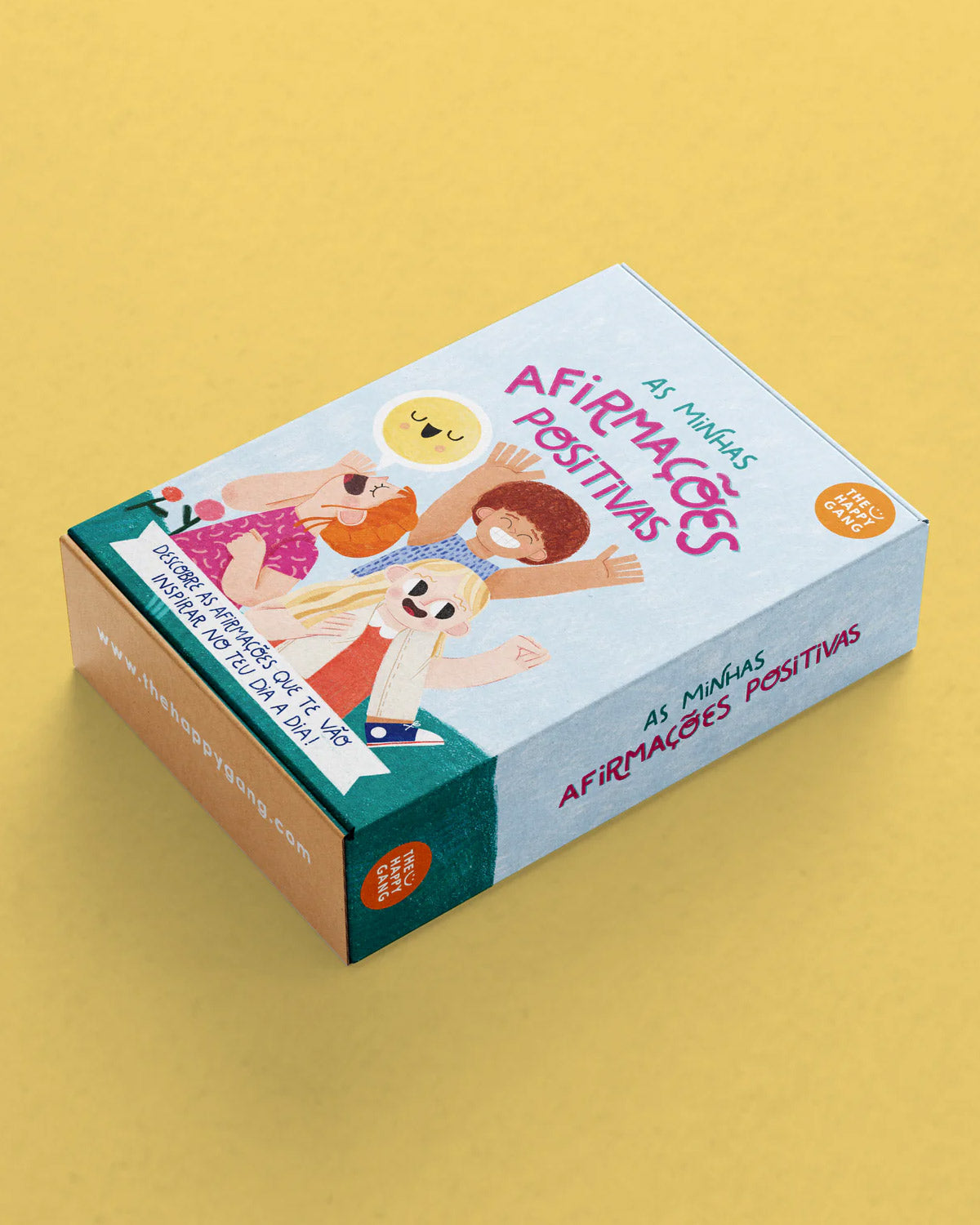 Flashcards - Minhas Afirmações Positivas - caixa do jogo The Happy Gang