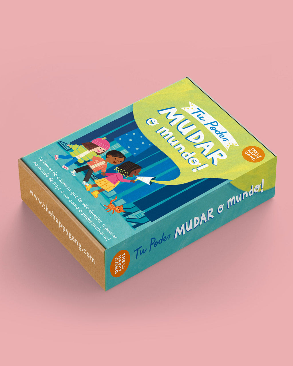 Tu Podes Mudar o Mundo! - caixa do jogo The Happy Gang