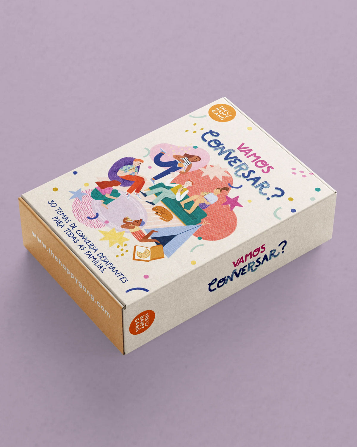 Flashcards - Conversar ? - caixa do jogo The Happy Gang