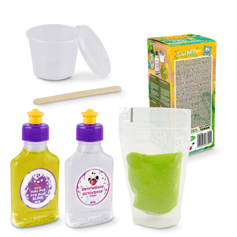 Kit DIY Tuban Slime e Areia Cinética
