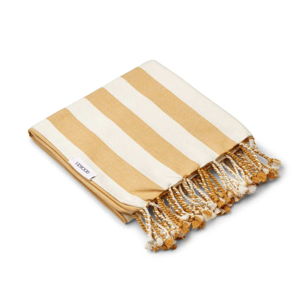 Toalha de praia | Mona | Yellow mellow / Creme