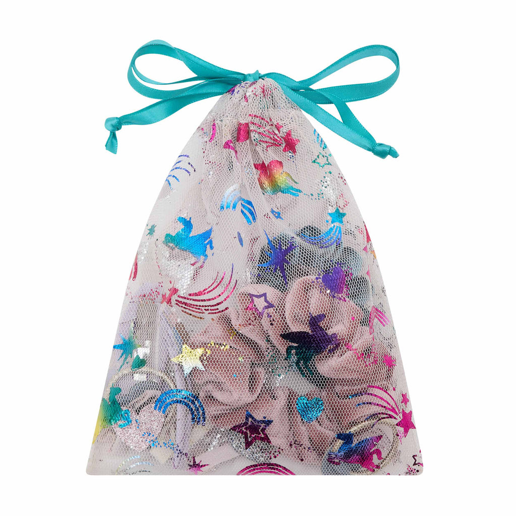 Bolsa Acessórios Cabelo Unicornland Bright Multi Mimi&Lula - fundo branco