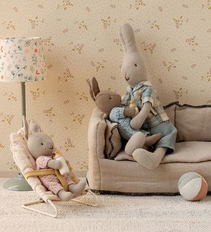 Rabbit Set | Maileg | Micro | Sand | Rose