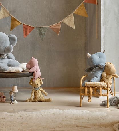 Safari Friends | Maileg | Rhino | Medium | Dusty Blue