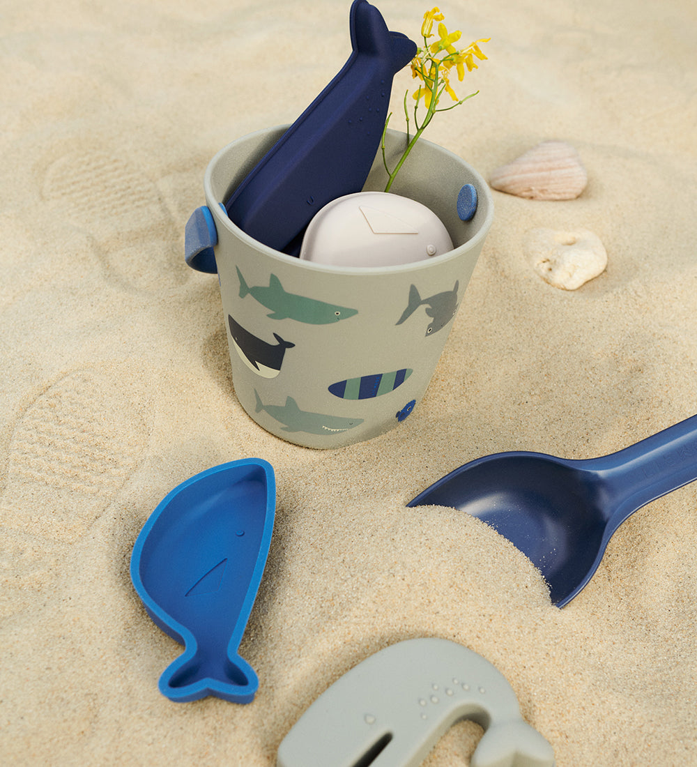 Conjunto de Praia | Gilma Shark | Shark / Dove blue