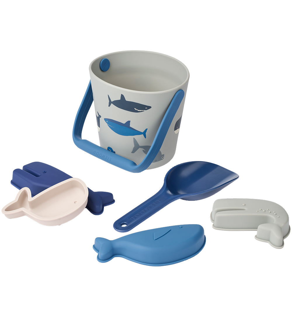 Conjunto de Praia | Gilma Shark | Shark / Dove blue