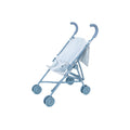 Carrinho de Bonecas Tutete Vichy Blue