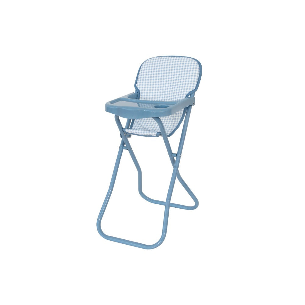 Cadeira Alta para Bonecas Tutete Vichy Blue