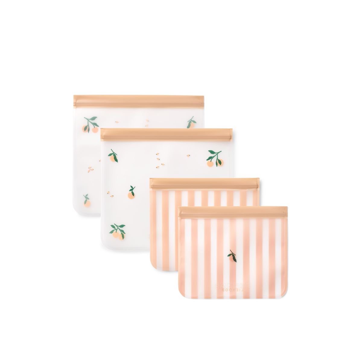 Pack 4 Sacos Reutilizáveis Rebus Liewood Peach / Sea shell