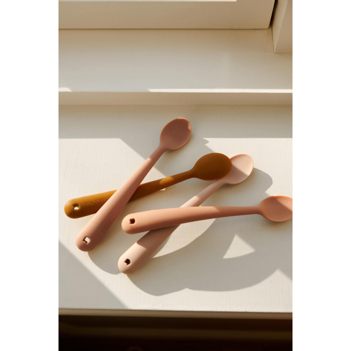 Pack 4 Colheres de Silicone Liewood Tuscany Rose