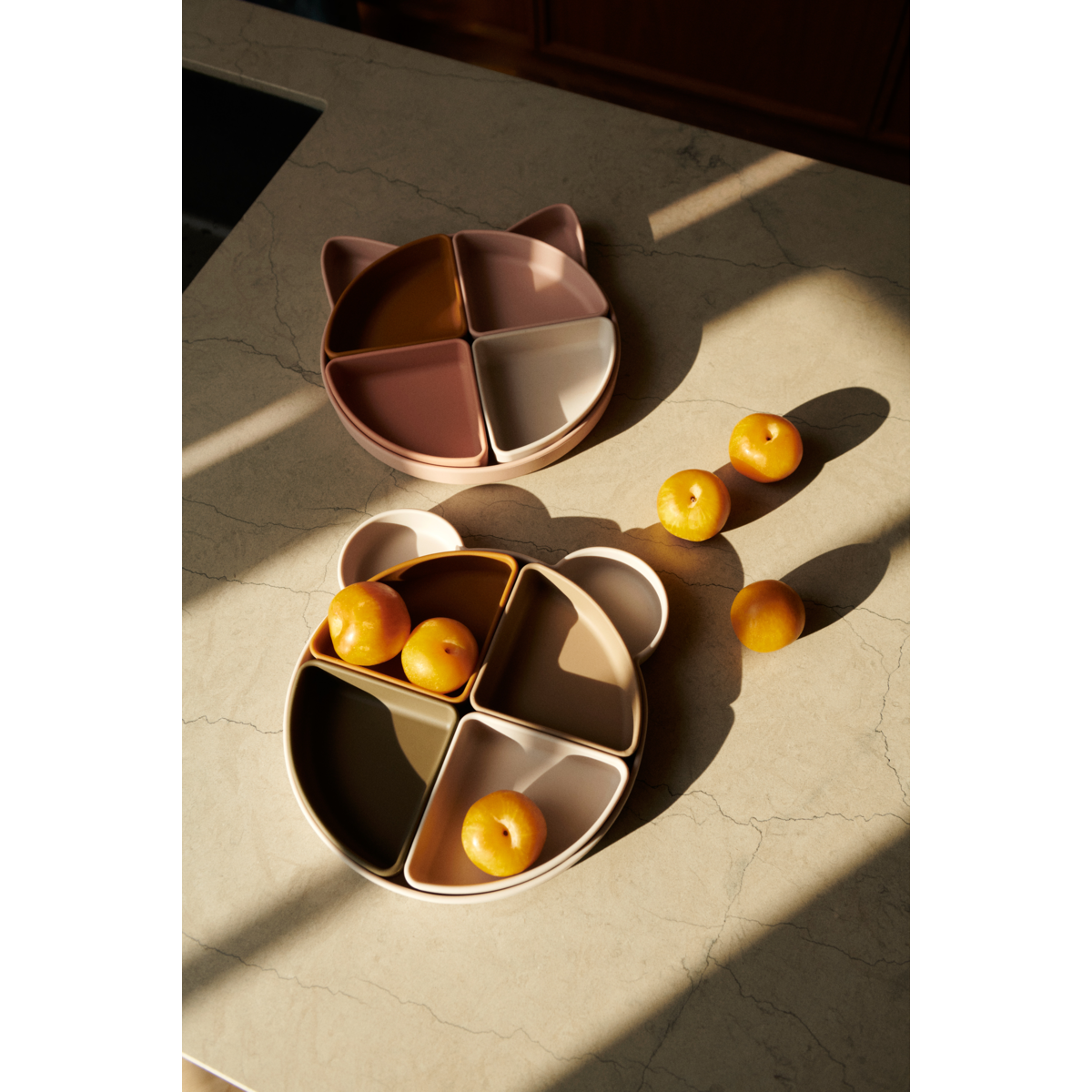 Prato com Divisórias Arne Liewood Cat rose multi mix