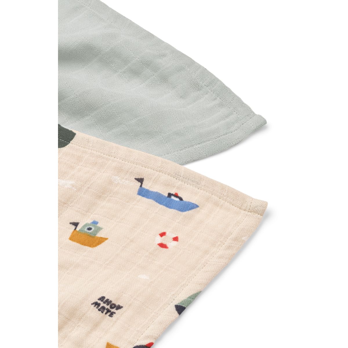 Pack 2 Fraldas de Musselina Lewis Liewood Sailing / Dove blue mix
