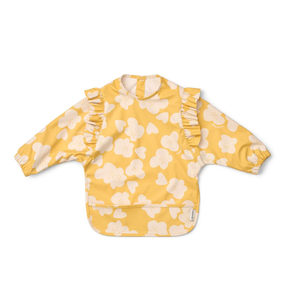 Babete com Mangas | Merle | Flower | Lemon yellow