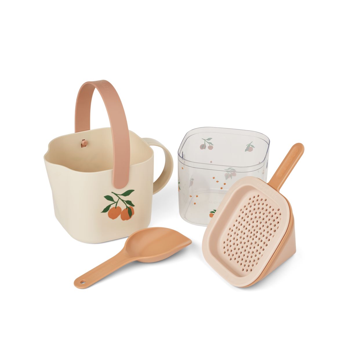 Conjunto Balde de Areia Roald 5 Peças Liewood Peach / Sea shell