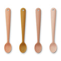 Pack 4 Colheres de Silicone Liewood Tuscany Rose