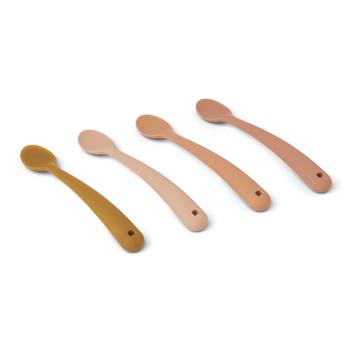 Pack 4 Colheres de Silicone Liewood Tuscany Rose