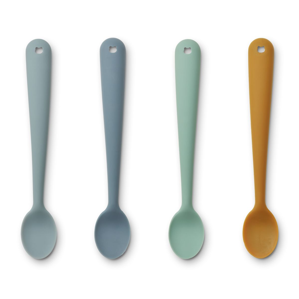 Pack 4 Colheres de Silicone Liewood Blue multi mix