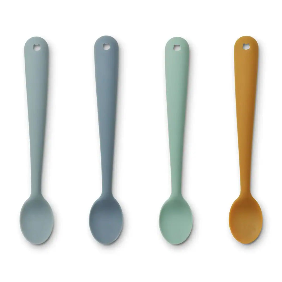 Pack 4 Silicone Spoon | Multi mix | Blue multi mix