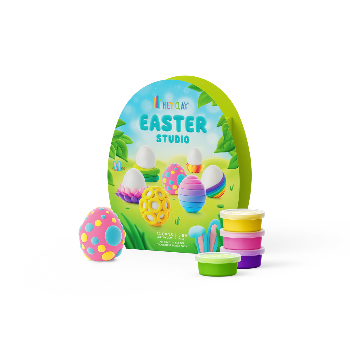 Plasticina Easter Studio 14 Embalagens Hey Clay