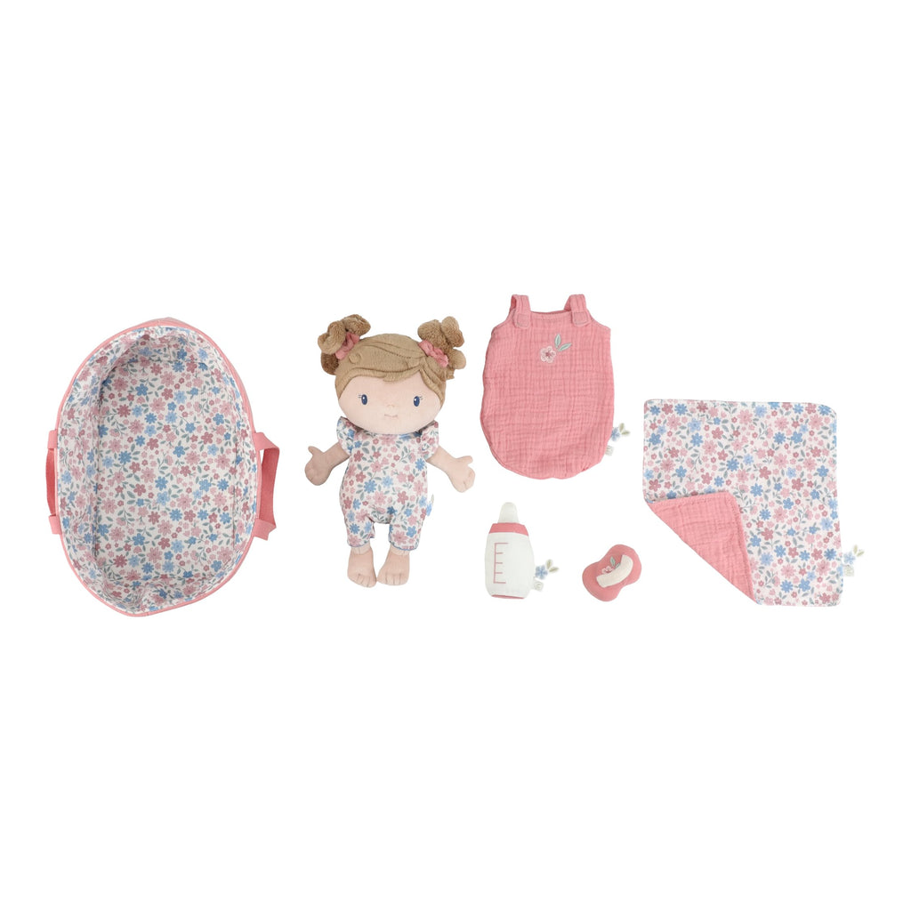 Boneca Bebé | Rosa | Alcofa